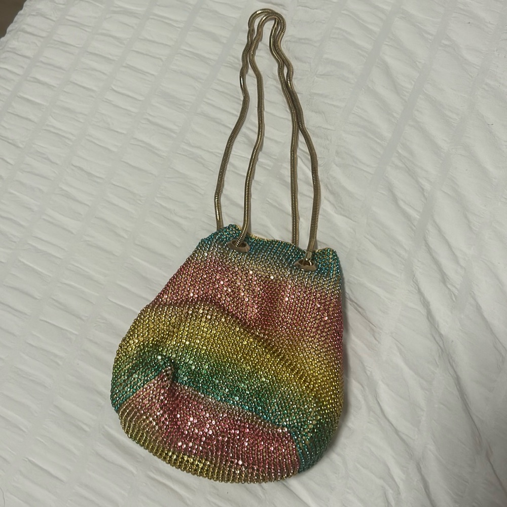 Rainbow sequin purse